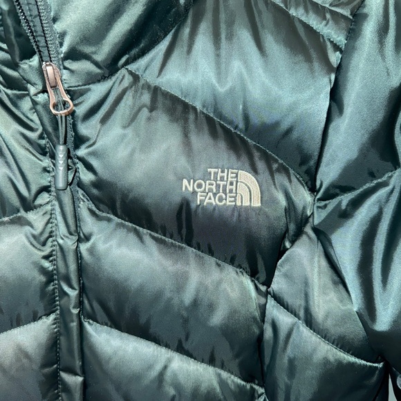 The North Face Jacket Womens Small Green Puffer Goose Down 550 Fill Quilted - Picture 3 of 6